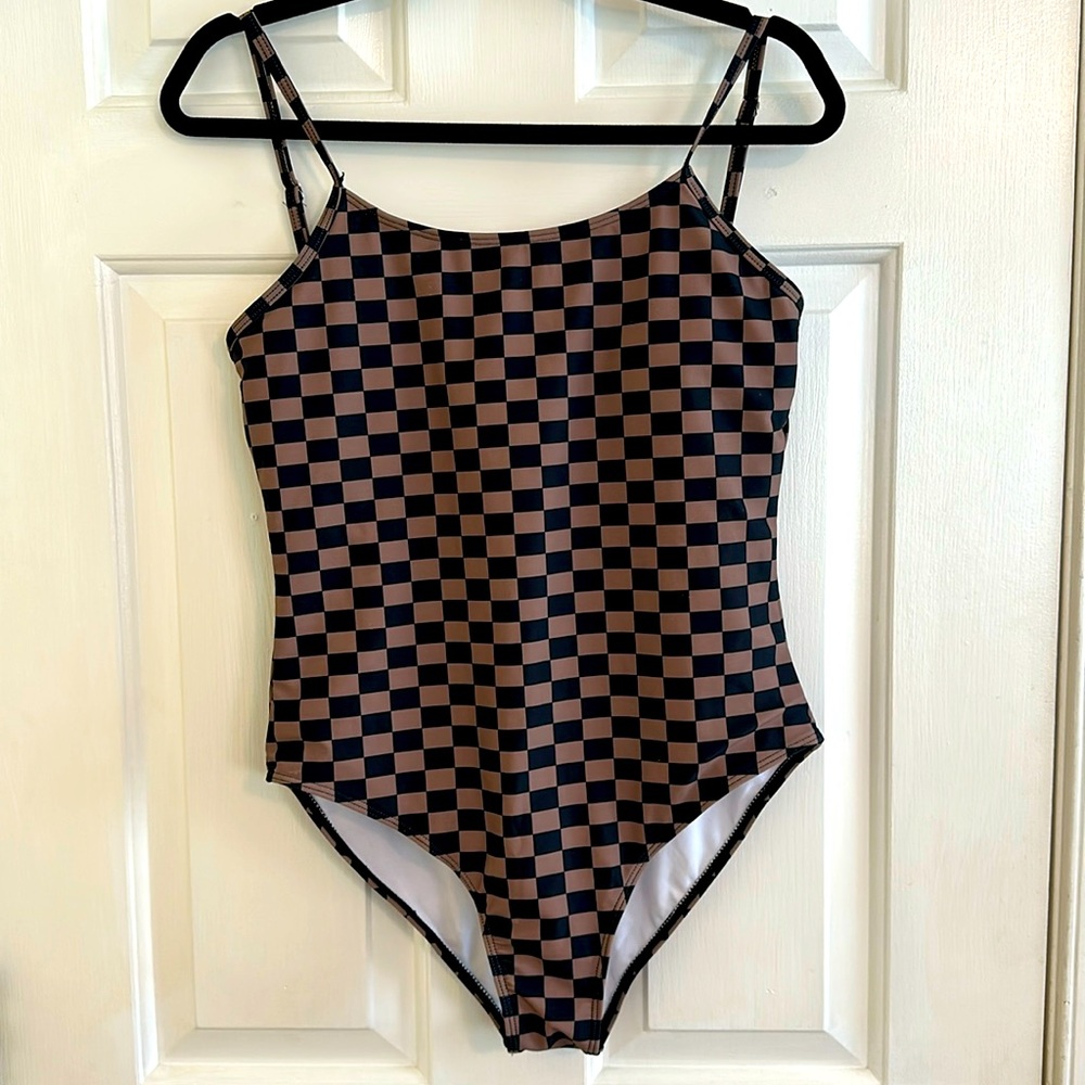 Pink Lily Checkered Bathing suit